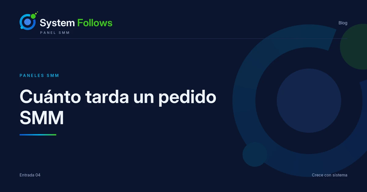 Cuánto tarda un pedido SMM: tiempos reales por tipo de servicio